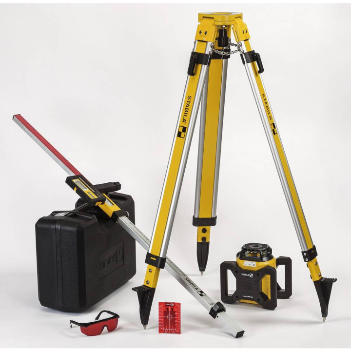 LIVELLA LASER 'STABILA' LAR160 + TREPPIEDE REGOLABILE + STADIA LIVELLAME