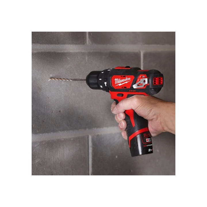 TRAPANO BATTERIA AVVITATORE PERCUSSIONE M12 BPD-202C 'MILWAUKEE'