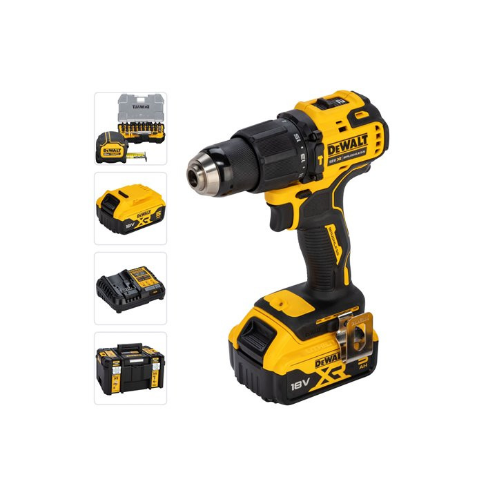 TRAPANO BATTERIA AVV. PERCUSSIONE 18V DCZ100P2KT-QW 'DEWALT'