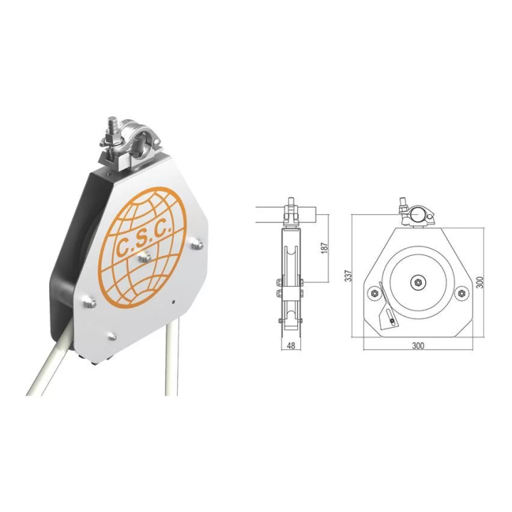 CARRUCOLA SICUREZZA KG. 50 AUTOBLOCCANTE mod. 250 'VERONI'