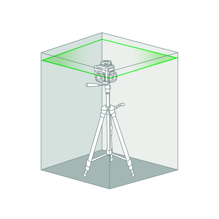 LIVELLA LASER 'METRICA' 3D GREEN ACTION