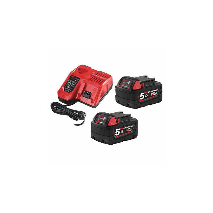 BATTERIA ENERGY KIT M18 NRG-502 2 5Ah+ 1 2Ah + carica 'MILWAUKEE'