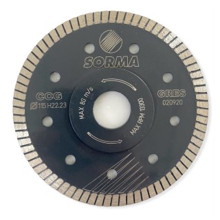 DISCO DIAMANTATO MM. 115-230 ULTRA SOTTILE 'SORMA'