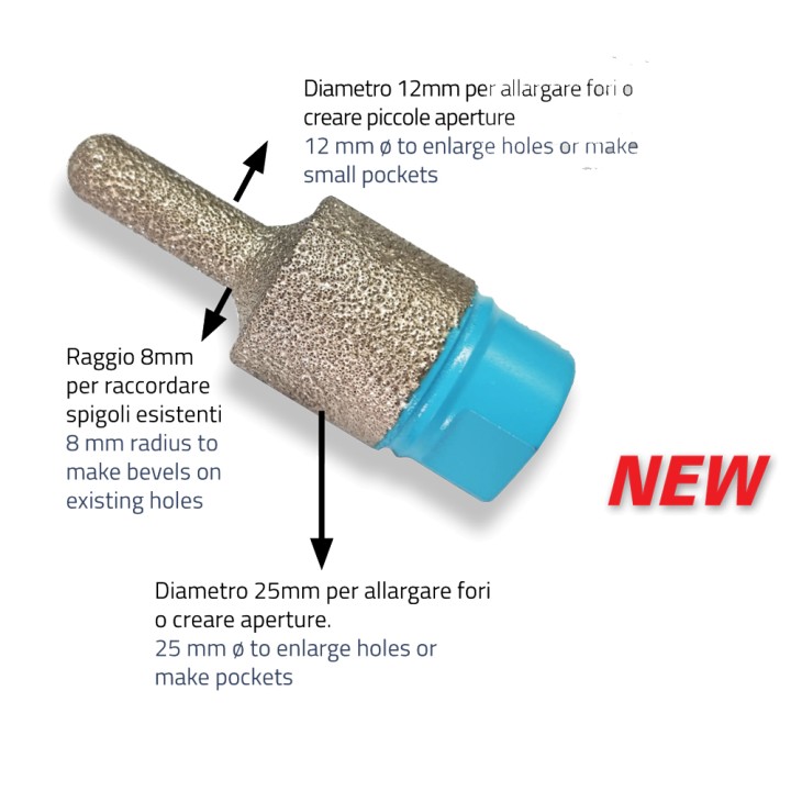 FRESA A SECCO P-PIASTRELLE DIAM. 25-12 mm. ALLARGATORE ART.54030 'SIGMA'