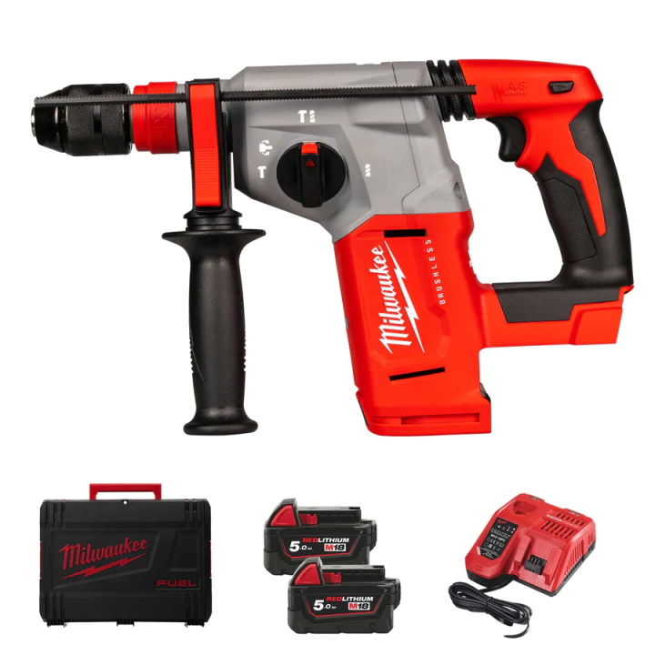 TASSELLATORE BATTERIA 18V 5Ah SDS M18 BLHX-502X 2.3J 'MILWAUKEE'