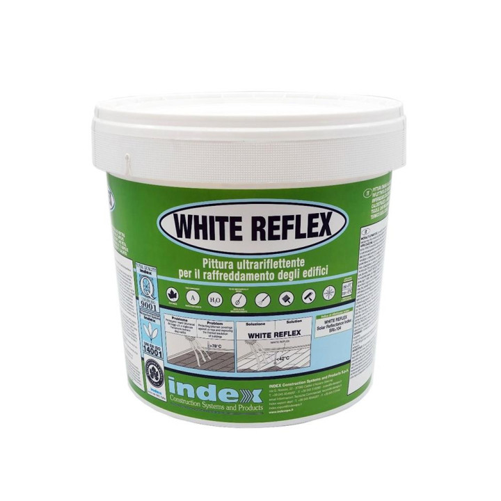 PITTURA BIANCA PROTETTIVA P-GUAINA WHITE REFLEX 'INDEX'