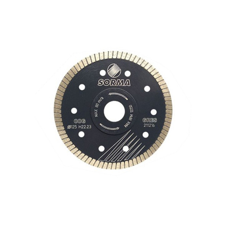 DISCO DIAMANTATO MM. 115-230 ULTRA SOTTILE 'SORMA'
