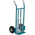 CARRELLO PORTASACCHI ACCIAIO C-RIBALTA c-ruote pneumatiche