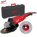 SMERIGLIATRICE AG 22-230 D-SET W2200+DISCO DIAMANT+VALIGETTA 'MILWAUKEE'