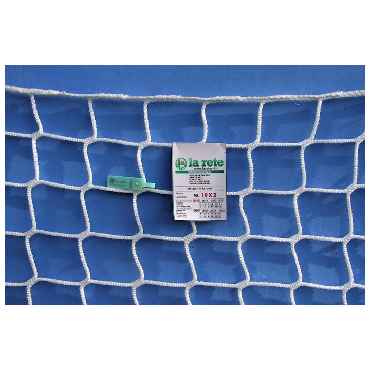 RETE SICUREZZA 'U' MISURA ML. 2X10 MAGLIA CM. 10X10 DIAM. 6