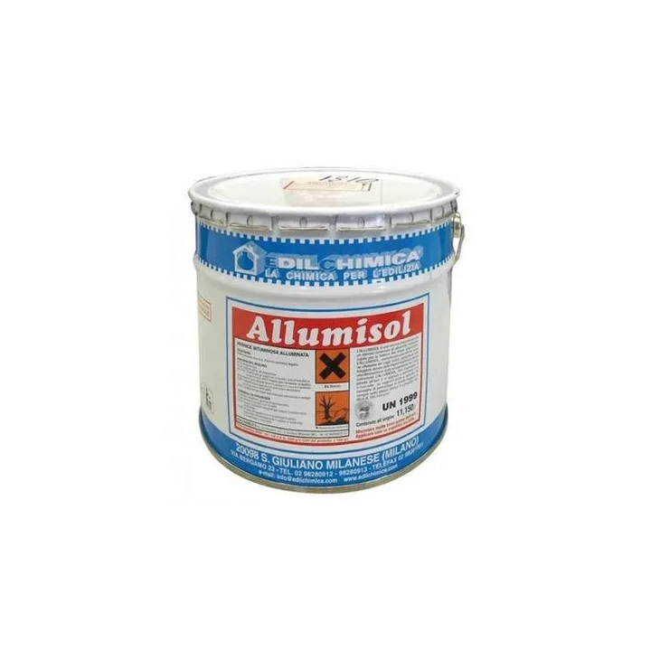 VERNICE ALLUMISOL 12-14 alta copertura KG. 10 'EDILCHIMICA'