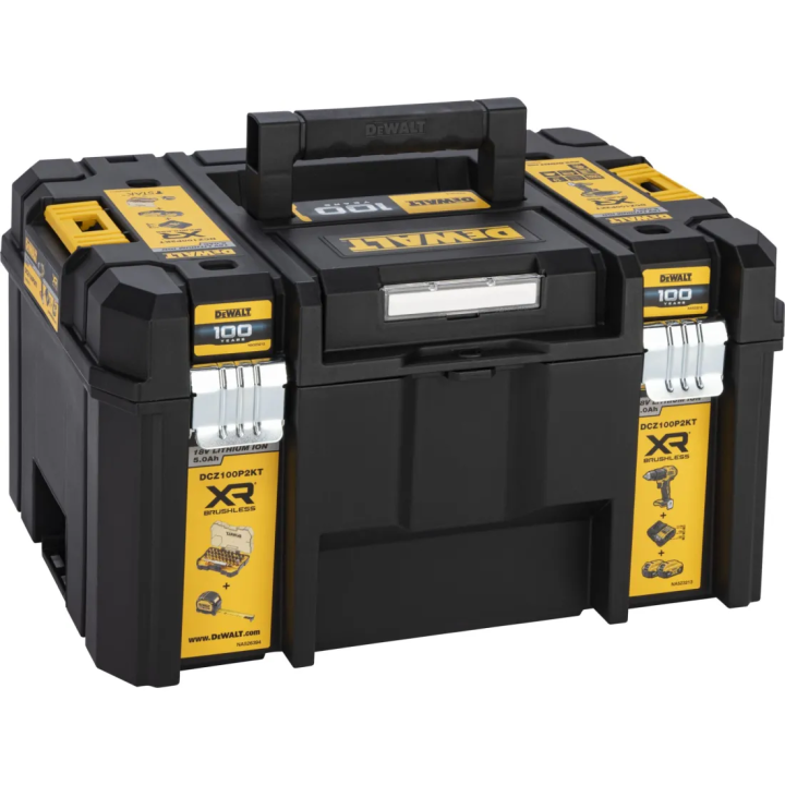 TRAPANO BATTERIA AVV. PERCUSSIONE 18V DCZ100P2KT-QW 'DEWALT'