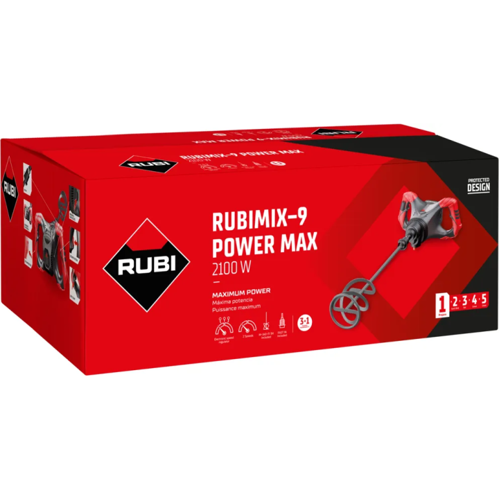 MISCELATORE ELETTRICO RUBIMIX-9 POWER MAX 2100 watt 'RUBI'