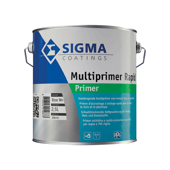 FONDO A SOLVENTE MULTIPRIMER RAPID BIANCO LT. 2,5 'SIGMA'