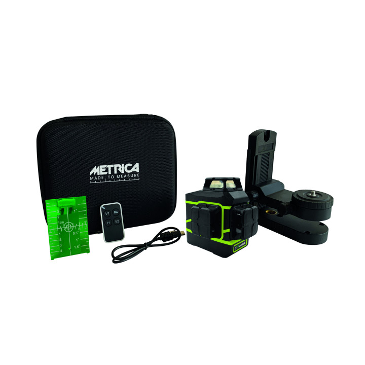 LIVELLA LASER 'METRICA' 3D GREEN ACTION
