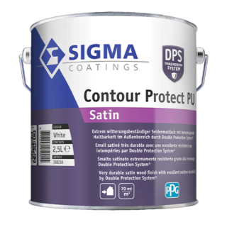 SMATO A SOLVENTE CONTOUR PROTECT-PU SATIN BIANCO LT. 2,5 'SIGMA'