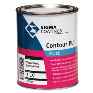 SMATO A SOLVENTE CONTOUR PU MATT-SANTIN BIANCO LT. 1 'SIGMA'
