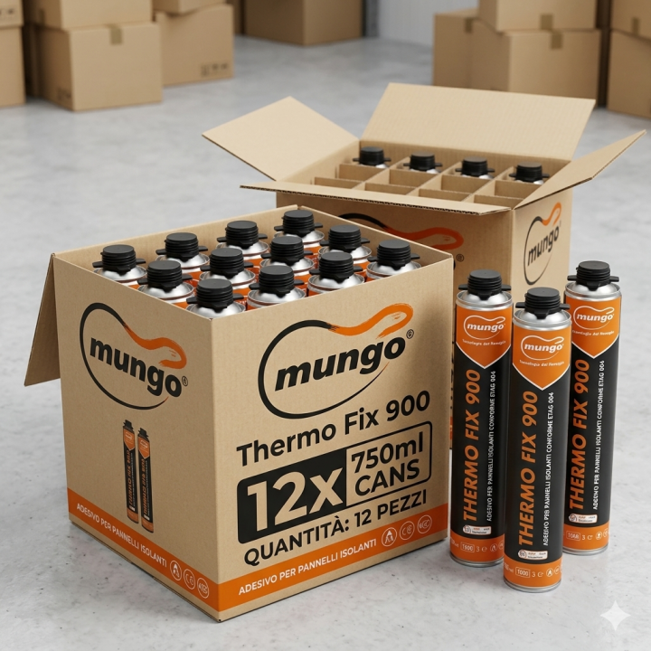 SCHIUMA POLIURETANICA CAPPOTTO THERMOFIX 900 ml. 750 (sq)