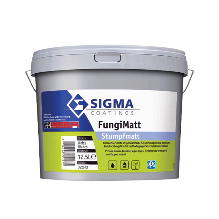 PITTURA FUNGIMATT BIANCO LT. 12,5 'SIGMA'