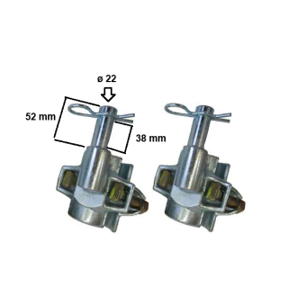 MORSETTO P-ELEVATORE IN COPPIA 'IMER' mod. 1199107
