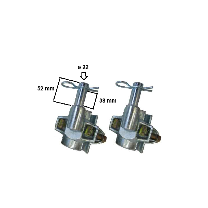 MORSETTO P-ELEVATORE IN COPPIA 'IMER' mod. 1199107