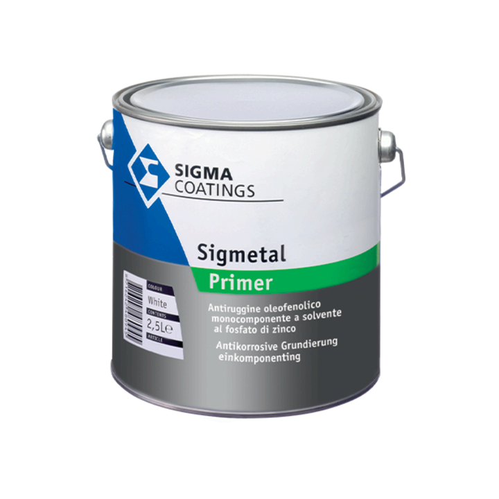 FONDO A SOLVENTE SIGMETAL PRIMER GRIGIO LT. 2,5 'SIGMA'