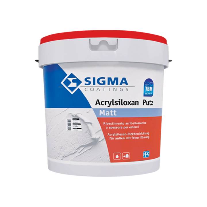 PITTURA INTONACHINO ACRYLSILOXAN PUTZ BIANCO LT. 24 'SIGMA'